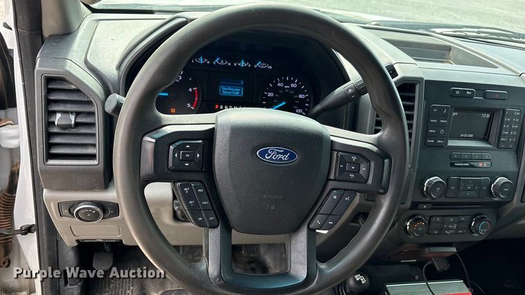 image for item EU4979 2018 Ford F350 Super Duty XL Ext. Cab utility bed pickup truck