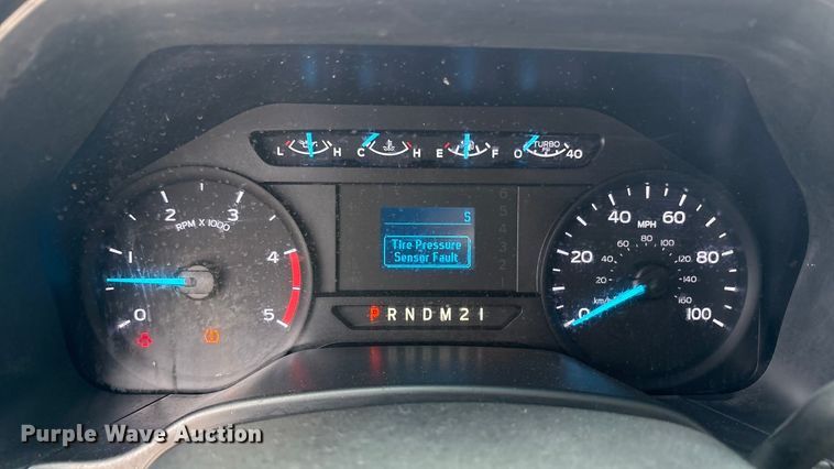 image for item EU4979 2018 Ford F350 Super Duty XL Ext. Cab utility bed pickup truck