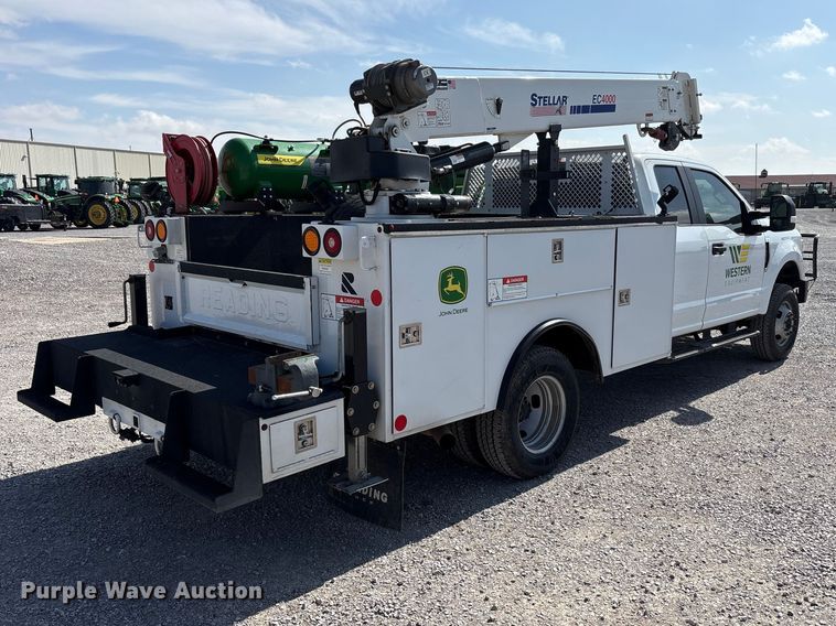 image for item EU4982 2022 Ford F-350 Ext. Cab utility bed pickup truck