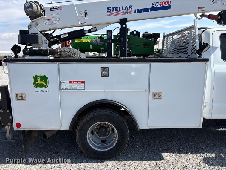 image for item EU4982 2022 Ford F-350 Ext. Cab utility bed pickup truck