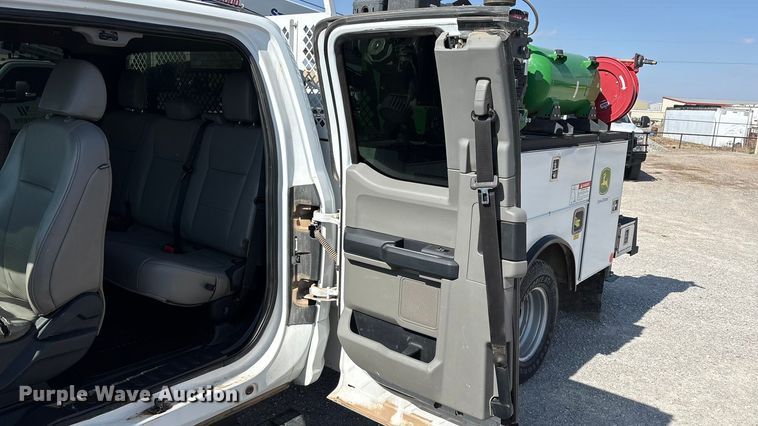 image for item EU4982 2022 Ford F-350 Ext. Cab utility bed pickup truck