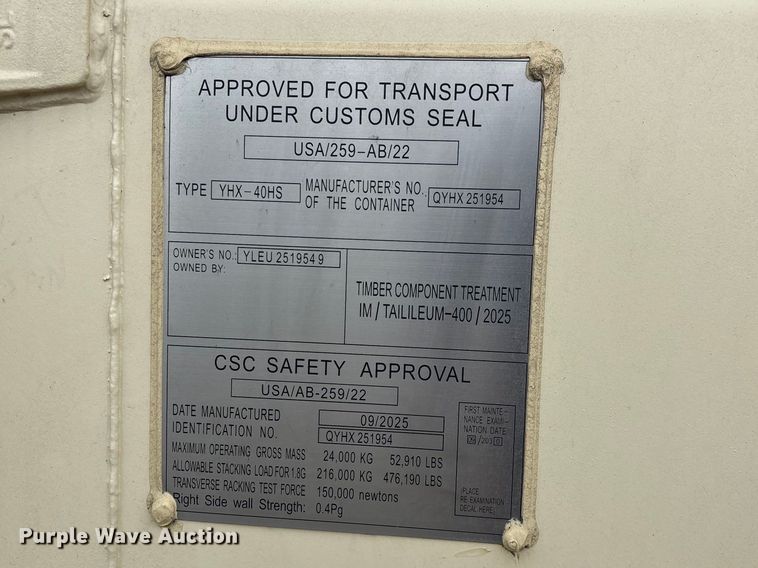 image for item EV2700 Shipping container