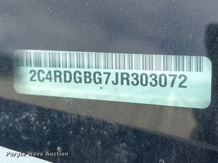 image for item EV2791 2018 Dodge Grand Caravan handicap accessible van