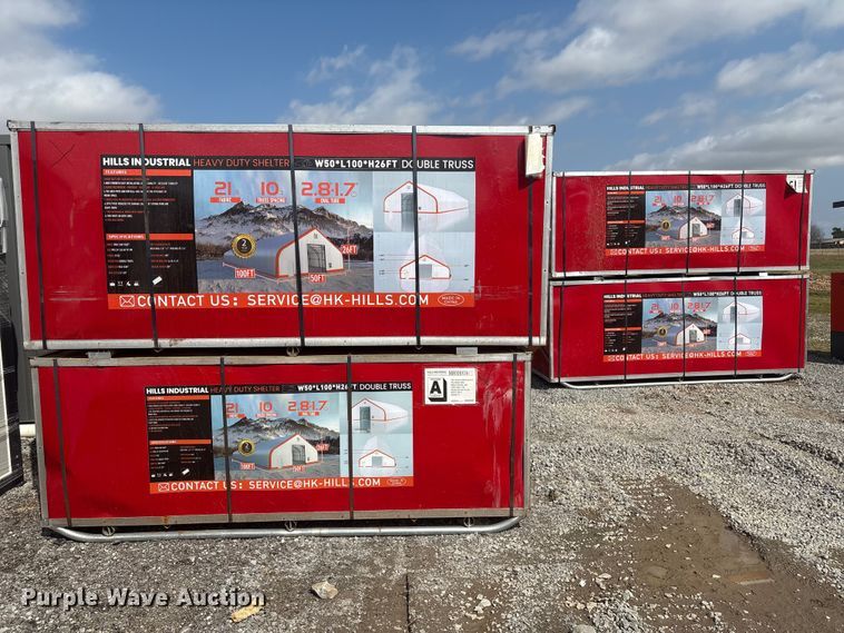 image for item EV2815 2025 Hills Industrial Heavy Duty double truss arch shelter