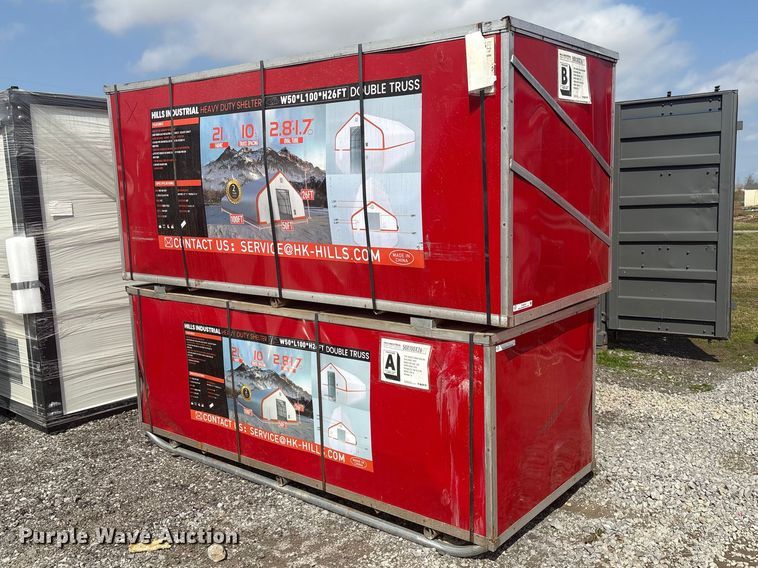image for item EV2815 2025 Hills Industrial Heavy Duty double truss arch shelter