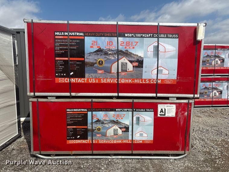 image for item EV2815 2025 Hills Industrial Heavy Duty double truss arch shelter