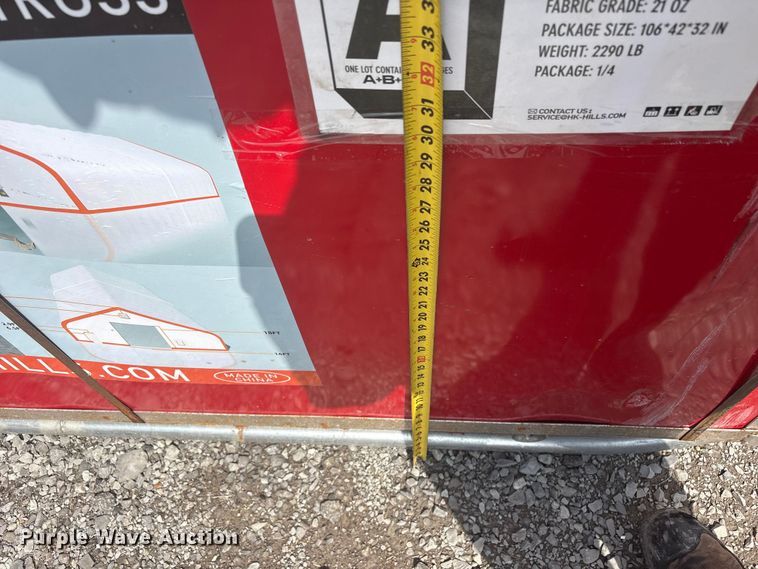 image for item EV2815 2025 Hills Industrial Heavy Duty double truss arch shelter