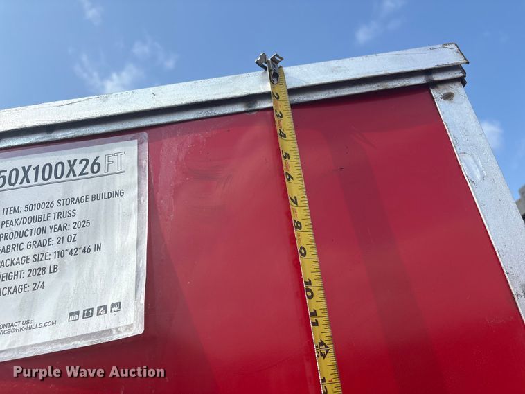 image for item EV2815 2025 Hills Industrial Heavy Duty double truss arch shelter