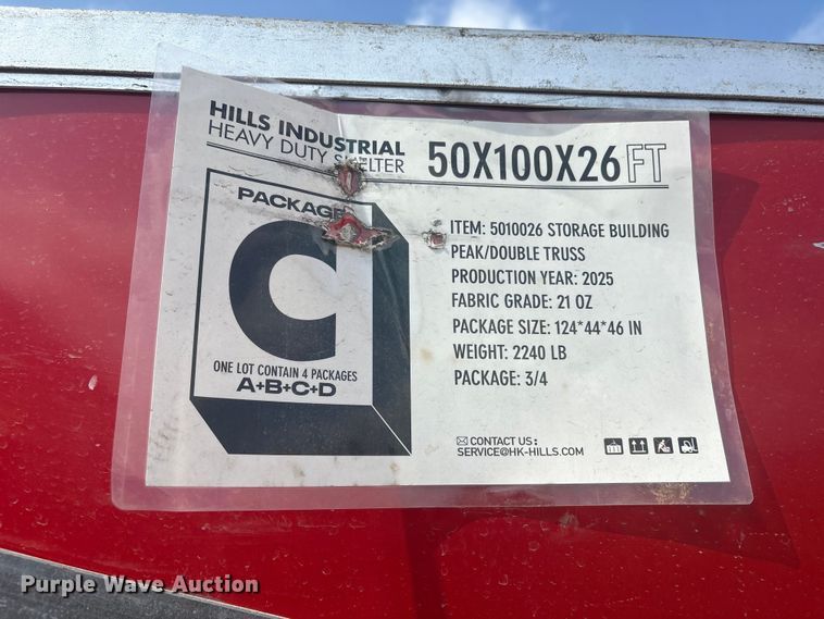 image for item EV2815 2025 Hills Industrial Heavy Duty double truss arch shelter