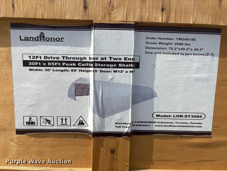 image for item EV2817 LandHonor LHR-ST3085 storage shelter