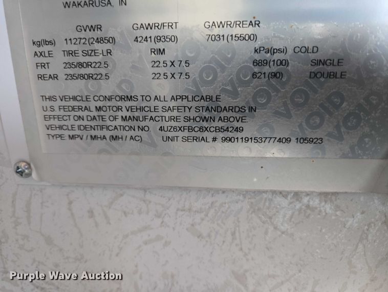 image for item EV5528 1999 Freightliner X RV