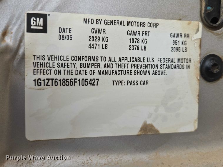 image for item EV5557 2006 Chevrolet Malibu Maxx 