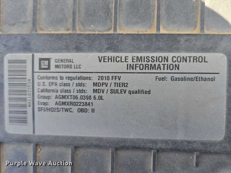 image for item EV5591 2010 Chevrolet Express 2500 van