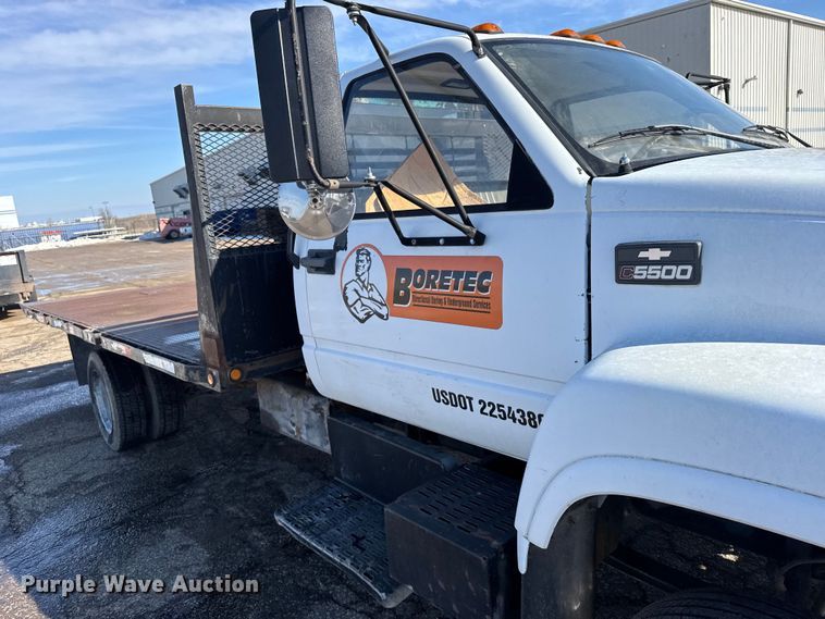 image for item FB0704 1997 Chevrolet C6 flatbed truck