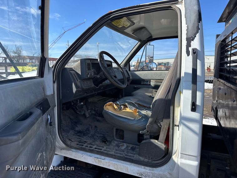 image for item FB0704 1997 Chevrolet C6 flatbed truck