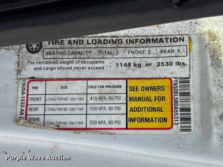 image for item FB3186 2011 Ford E250 van