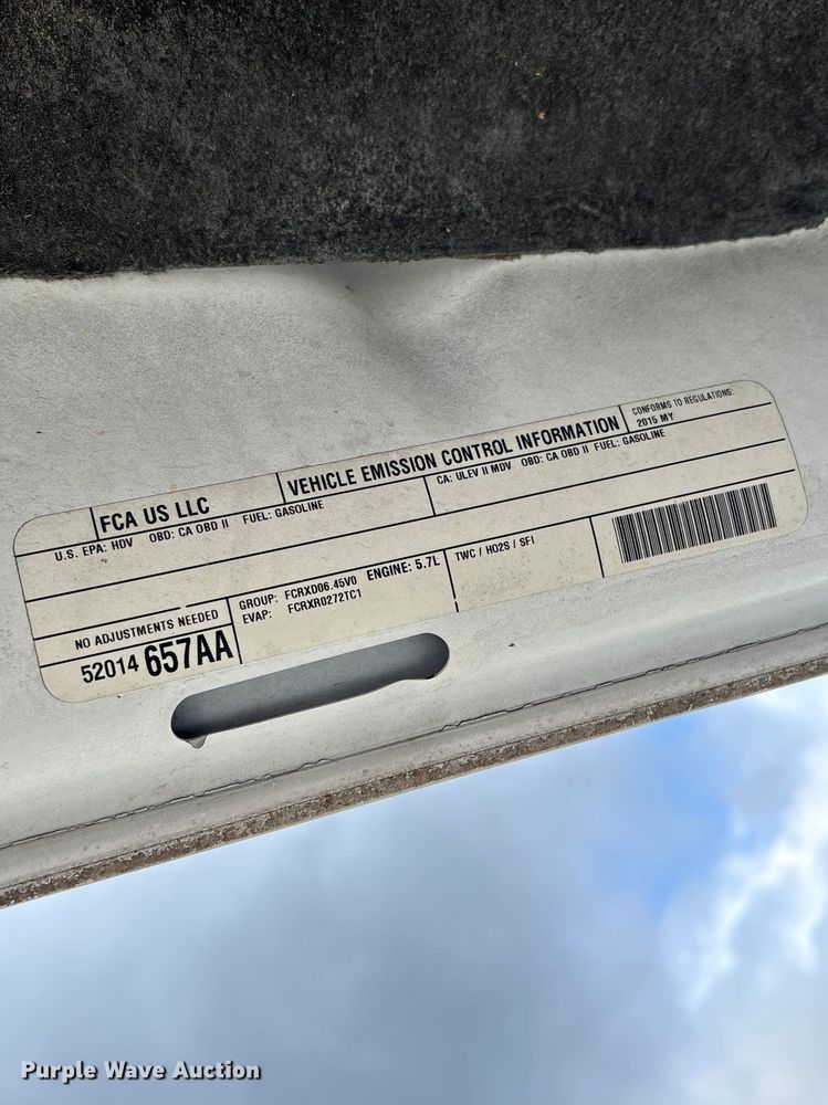 image for item FB3187 2015 RAM 2500 pickup truck