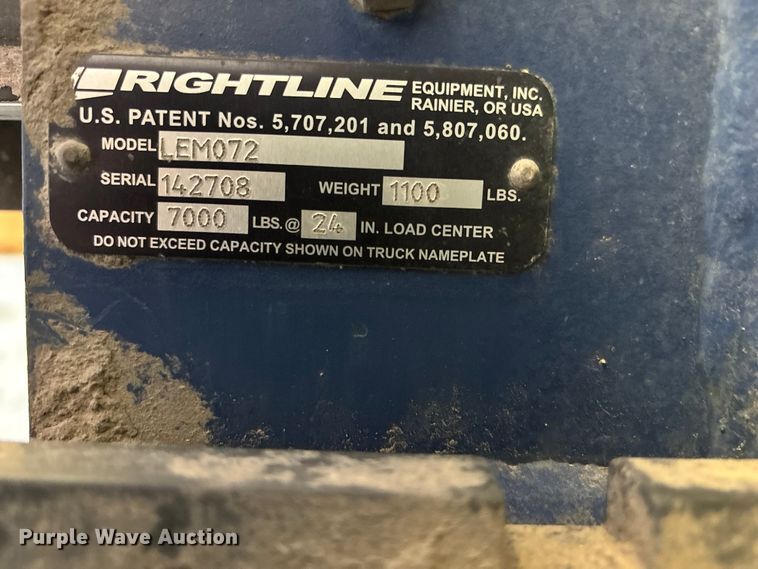 image for item FB3570 2014 Nissan PF70 forklift