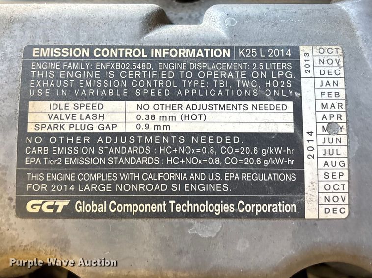 image for item FB3570 2014 Nissan PF70 forklift