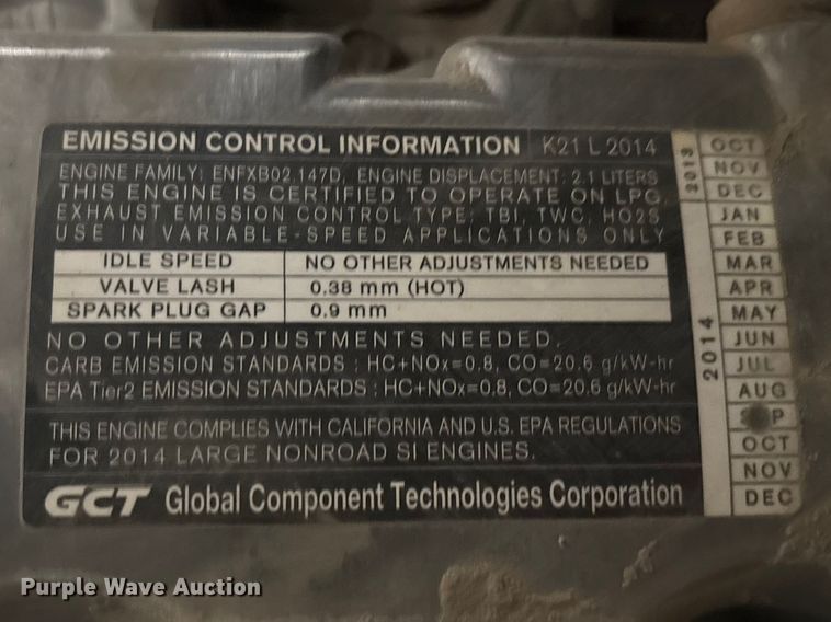 image for item FB5503 2014 Nissan forklift