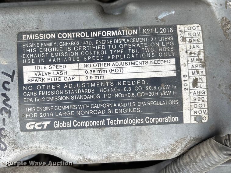 image for item FB5506 2016 UniCarriers PF50 forklift