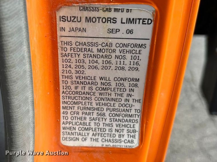 image for item FC5146 2007 GMC W4500 dump flatbed truck