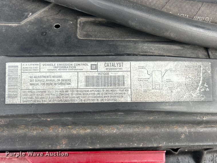 image for item FC5150 2003 Chevrolet S10 Crew Cab pickup truck