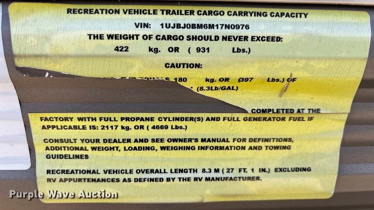 image for item FI0792 2021 Jayco 224BH Jay Flight camper