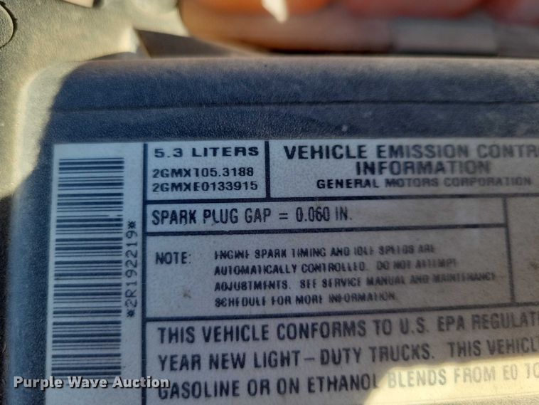 image for item NK9835 2002 Chevrolet Tahoe SUV