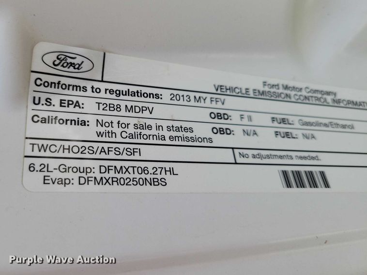 image for item NK9863 2013 Ford F250 pickup truck