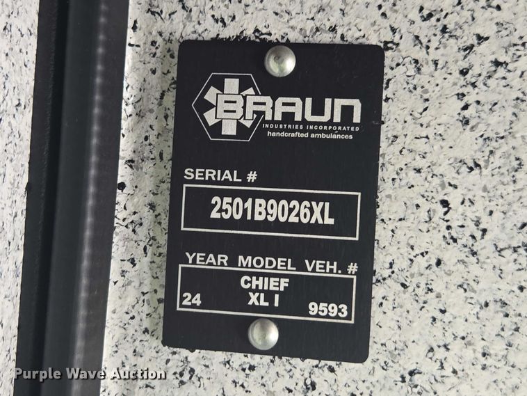 image for item YA2584 2024 Ford F550 Super Duty ambulance