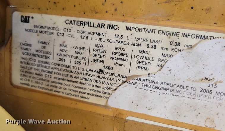 image for item EA2814 2007 Peterbilt 379 dump truck