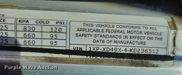 image for item EA2816 2019 Peterbilt 389 semi truck