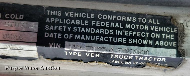 image for item EA2818 1987 Peterbilt 379 semi truck