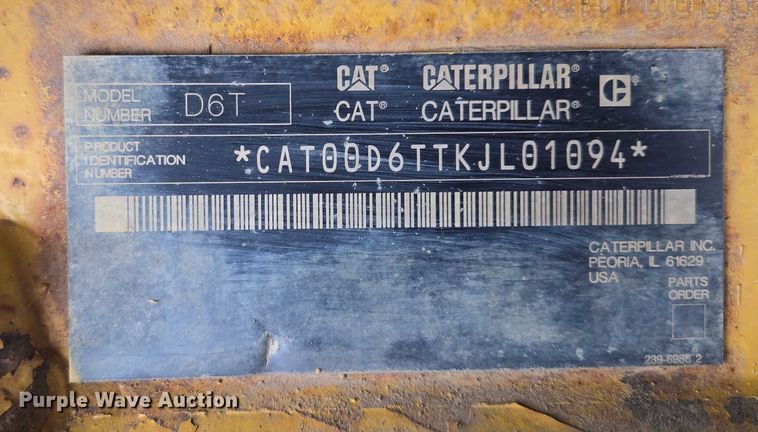 image for item EB1276 Caterpillar D6T LGP dozer