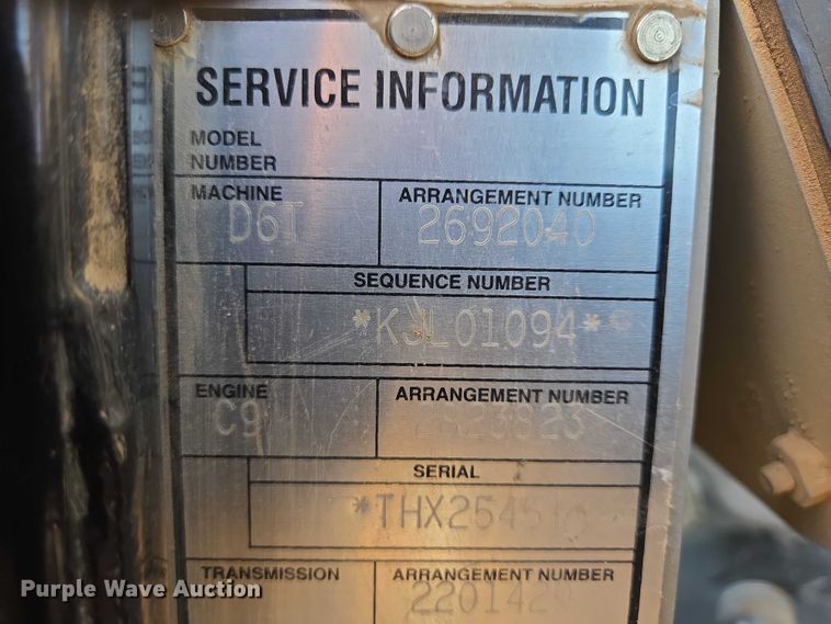 image for item EB1276 Caterpillar D6T LGP dozer