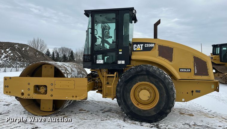 image for item FK1537 2012 Caterpillar CS56B single drum vibratory roller