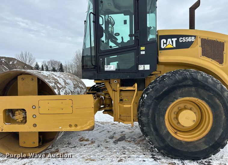 image for item FK1537 2012 Caterpillar CS56B single drum vibratory roller