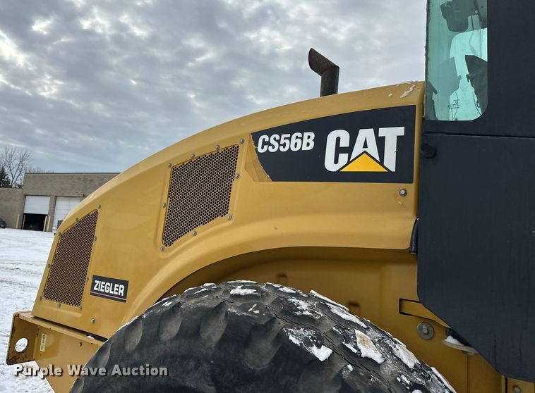 image for item FK1537 2012 Caterpillar CS56B single drum vibratory roller