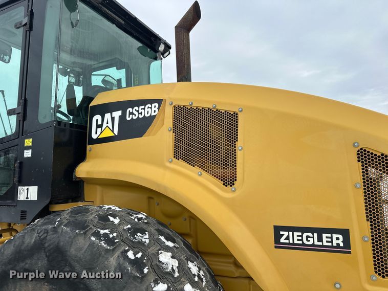 image for item FK1537 2012 Caterpillar CS56B single drum vibratory roller