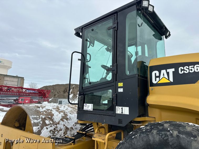 image for item FK1537 2012 Caterpillar CS56B single drum vibratory roller