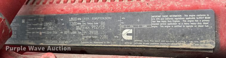 image for item FK1543 2015 Peterbilt 389 semi truck