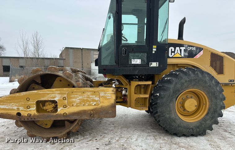 image for item FK1544 2010 Caterpillar CP56 single drum vibratory roller