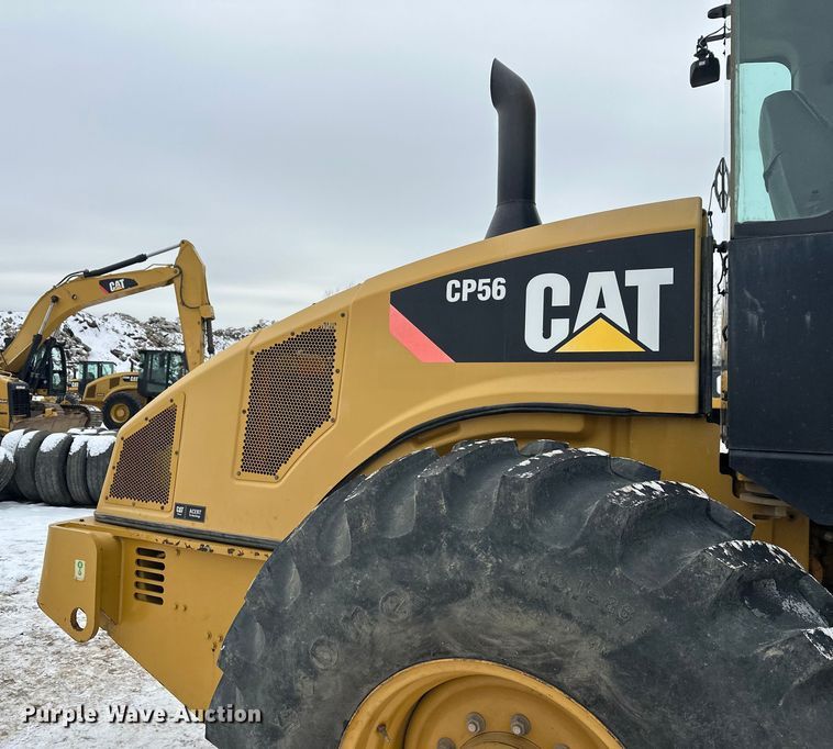 image for item FK1544 2010 Caterpillar CP56 single drum vibratory roller