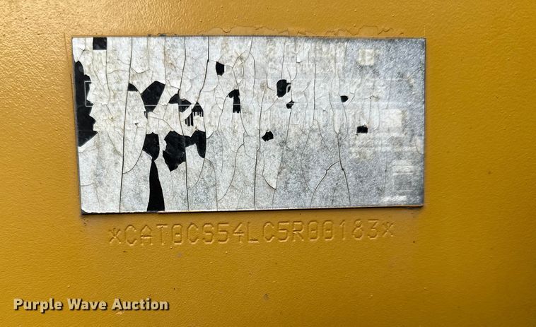 image for item FK1545 2008 Caterpillar CS54 single drum vibratory roller