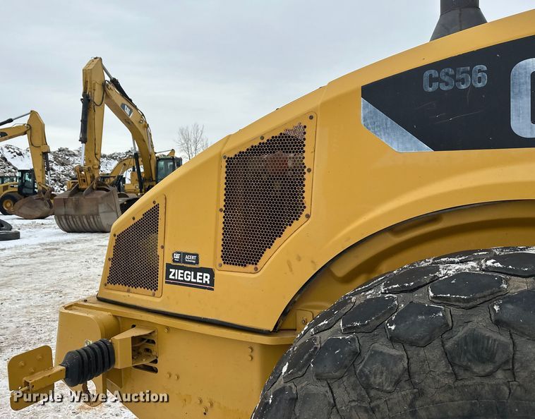 image for item FK1546 2008 Caterpillar CS56 single drum vibratory roller