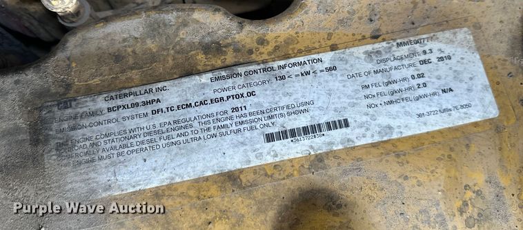 image for item FK1548 2011 Caterpillar 140M2 VHP Plus motor grader