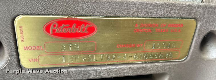 image for item FK1549 2006 Peterbilt 379 utility / service truck