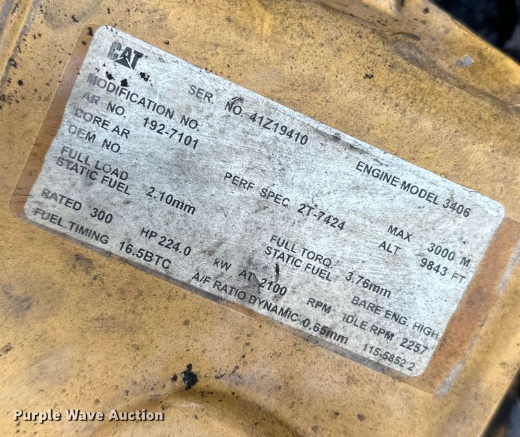 image for item FK1595 2001 Caterpillar 980G wheel loader