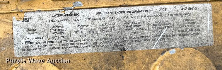 image for item FK1595 2001 Caterpillar 980G wheel loader